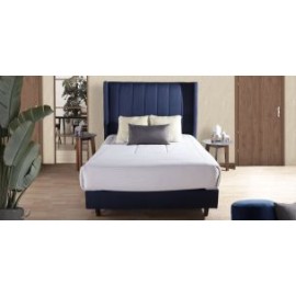 Cama Matrimonial Sander Azul