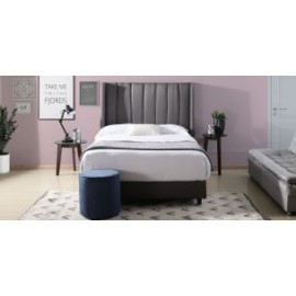 Cama Matrimonial Sander Gris