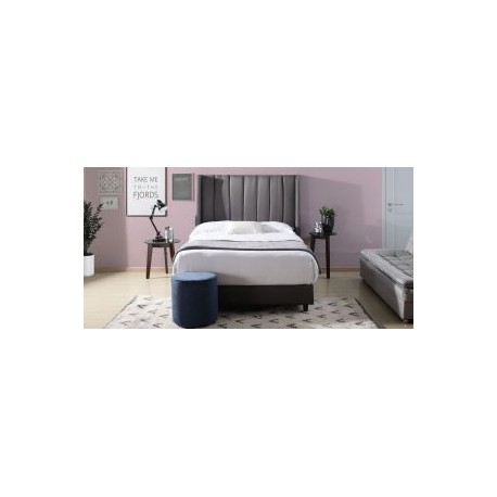 Cama Matrimonial Sander Gris