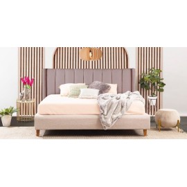 Cama King Size Sander Beige