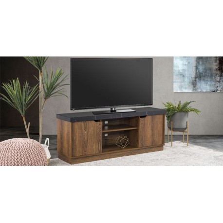 Mueble de T.V. Leiden Café con Negro