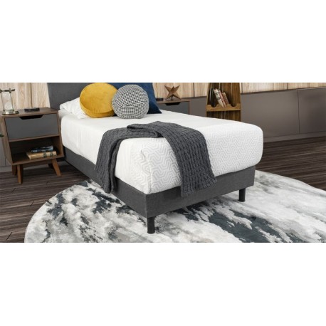 Base Cama Individual Dreams Life Gris Oxford