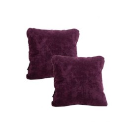 Set De 2 Cojines Cuadrados Velvet Zita Morado