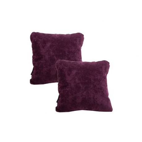 Set De 2 Cojines Cuadrados Velvet Zita Morado