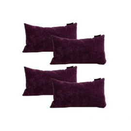 Set De 4 Cojines Rectangulares Velvet Delta Morado I