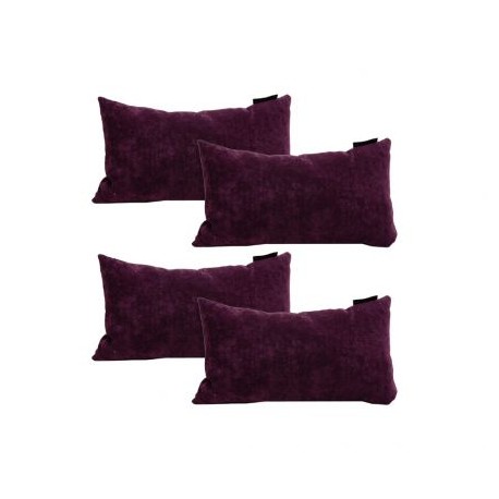 Set De 4 Cojines Rectangulares Velvet Delta Morado I