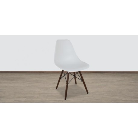 Silla Atlas Nogal con Blanco