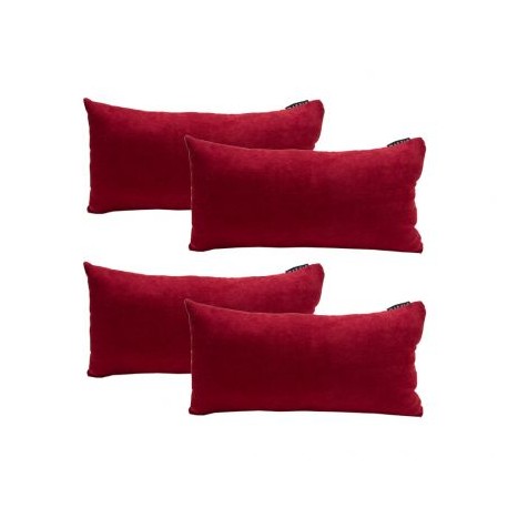 Set De 4 Cojines Rectangulares Red Delta  Rojo I