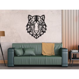 Figura Decorativa para Pared Tigre Negro