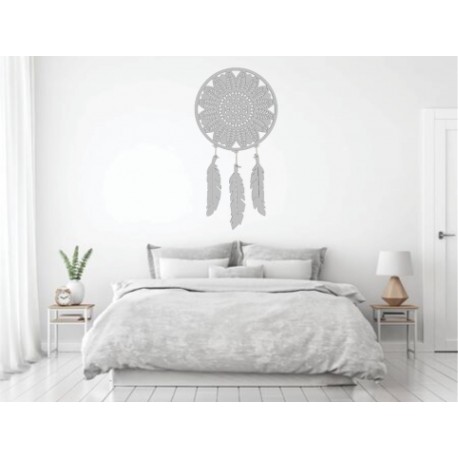 Figura Decorativa para Pared Sueños Plata