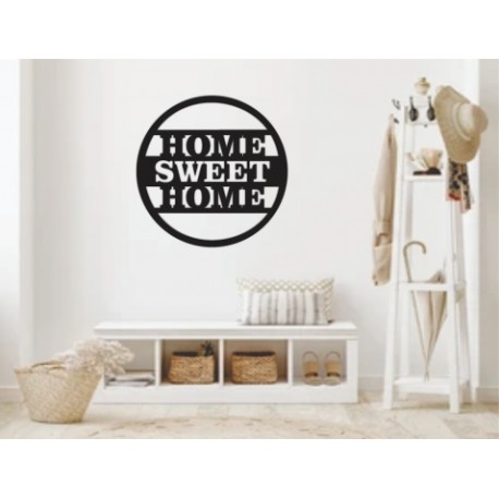 Figura Decorativa para Pared Home Negro