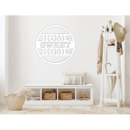 Figura Decorativa para Pared Home Blanco