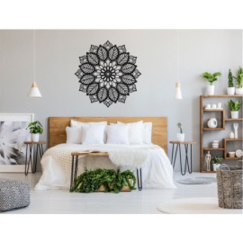 Figura Decorativa para Pared Mándala Negro