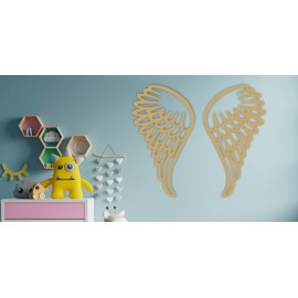 Figura Decorativa para Pared Ángel Dorado