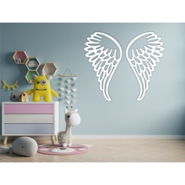 Figura Decorativa para Pared Ángel Blanco