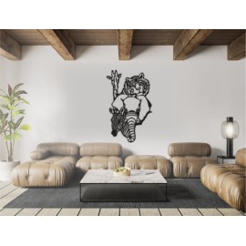 Figura Decorativa para Pared África Negro