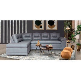 Sala Modular Izquierda de Piel Verona Gris