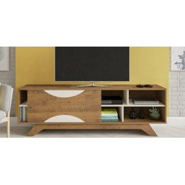 Mesa de TV Bertolini Coral Pino Off White