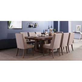 Comedor Rectangular Anka de 240 cm con 8 Sillas Capuchino