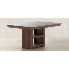 Mesa Comedor Rectangular Leiden 160 x 104 cm Café con Negro