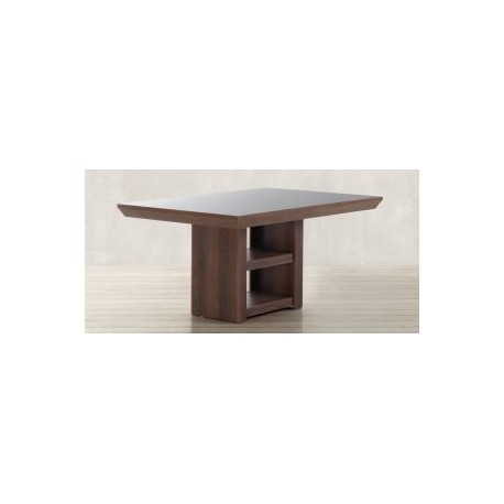 Mesa Comedor Rectangular Leiden 160 x 104 cm Café con Negro