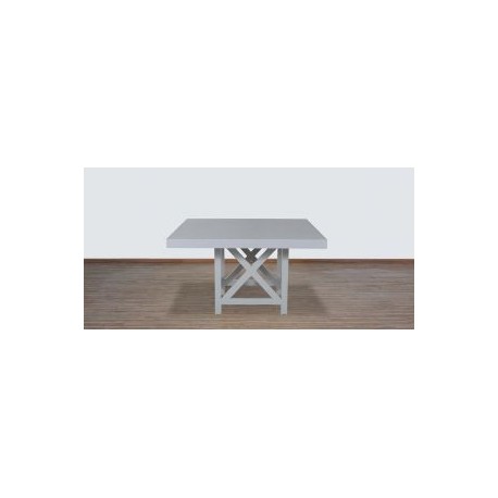 Mesa Comedor Cuadrada Mika 139 X 139 cm Gris