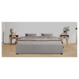 Base De Cama Queen Size Kuant  Gris