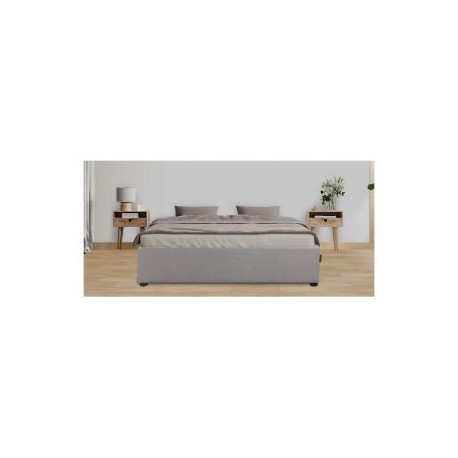 Base De Cama Individual Kuant  Gris